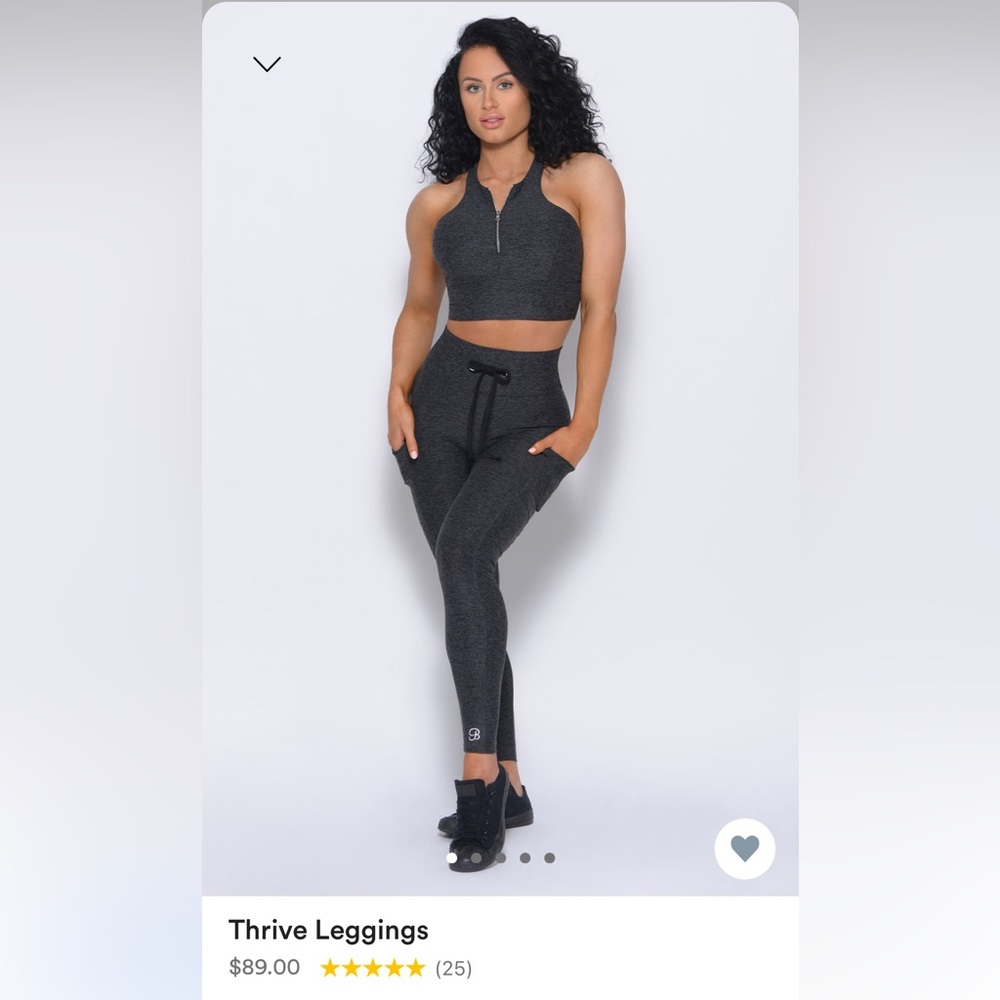 Bombshell Sportswear Scrunch Butt Thrive Leggings Size Medium